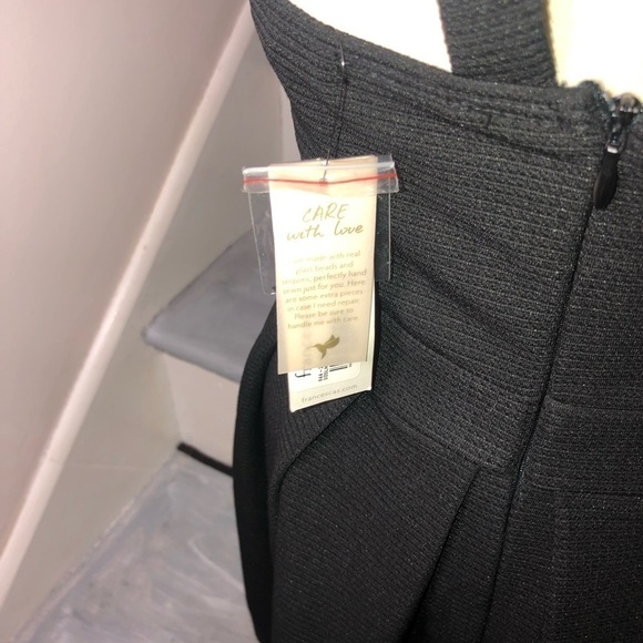 Francesca’s mini dress with Jewel collar Black new Small - Picture 4 of 8